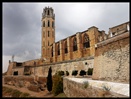 Lerida, (Lleida, Solsona), la cattedrale, un giorno piovoso dell'estate